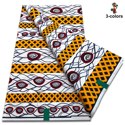 100% Cotton Veritable Original Ankara African Real Wax Print Fabric Ghana Wax Fabric High Quality Nigeria Batik Soft Tissu Pagne