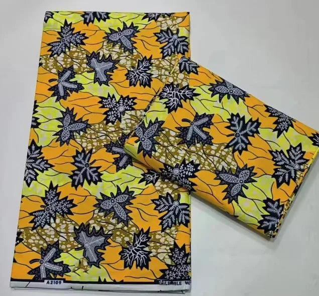 2023 New Hot Sell African Wax Fabric Ankara Wax Prints Fabric Ghana Guaranteed Veritable Wax 6 Yards Wholesale Prices