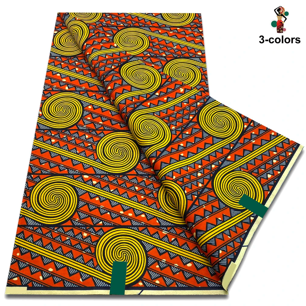 Factory Price Ankara Wax Fabric Guaranteed Veritable African Real Print Wax Fabric 100% Cotton Ghana Style Soft Pagne Sewing