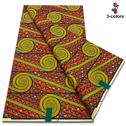 New Arrival High Quality Original 100% Cotton Wax Print Guaranteed Veritable Ankara African Real Wax Fabric Soft Pagne for Dress