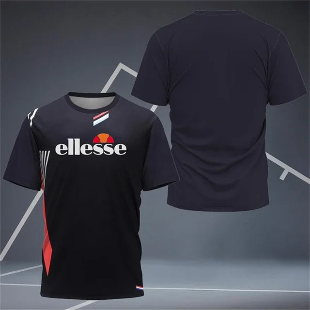 Men's T Shirts Badminton Training Clothing Outdoor Fitness Sports T-Shirts Summer Quick Dry Short Sleeve Casual O-neck Loose Top