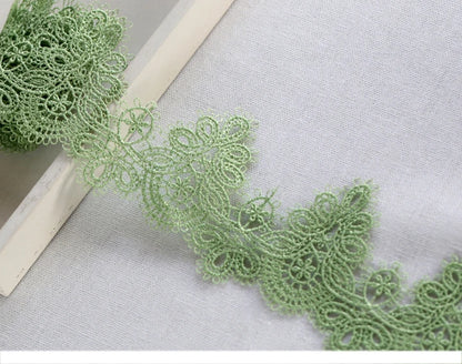 Width:6cm (2.40") High Quality DIY Pendant Handmade Clothing Lace Accessories Water Soluble Embroidery Lace Trims (ss-363)