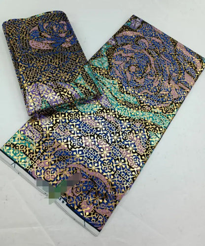 Ho.llllllan.dais real fabric African wax high quality 100%cotton Ankara wax fabric for making dresses African style 6 yards