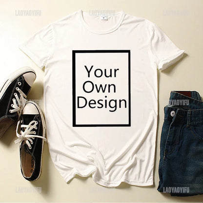 DIY Your Like Photo or Logo 11color T-shirt Customized Printed Leisure T Shirt Harajuku Women Tee Fashion Custom Men Tops Tshirt