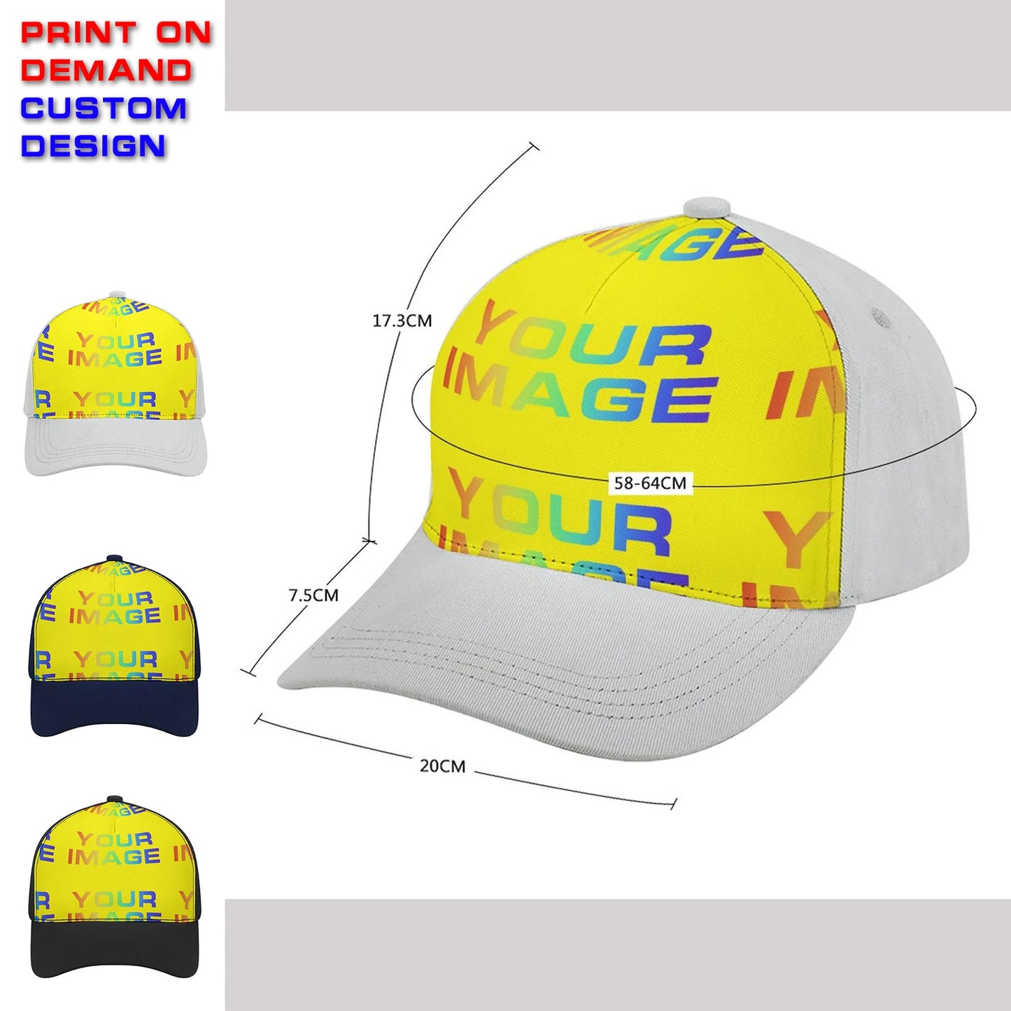 Custom Print On Demand Party Accessories Hats Scarves Men's Women's Cartoon Image Design Customized DIY Dropshipping