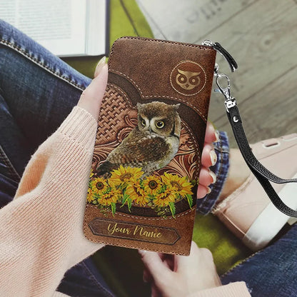 Personalized Wallet Custom Pattern/Text/Name Clutch Zipper Printing Wallet Cash Clip Credit Card Holder Travel Coin Purse Gift