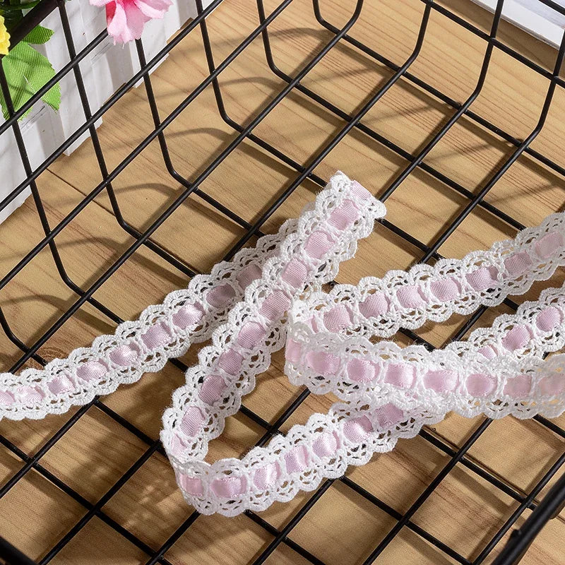 DIY Wear Ribbon Lace Cotton Thread Household Dress Baby Cloth Sewing Embroidery Decorative Lolita Lace Handmade Accessories