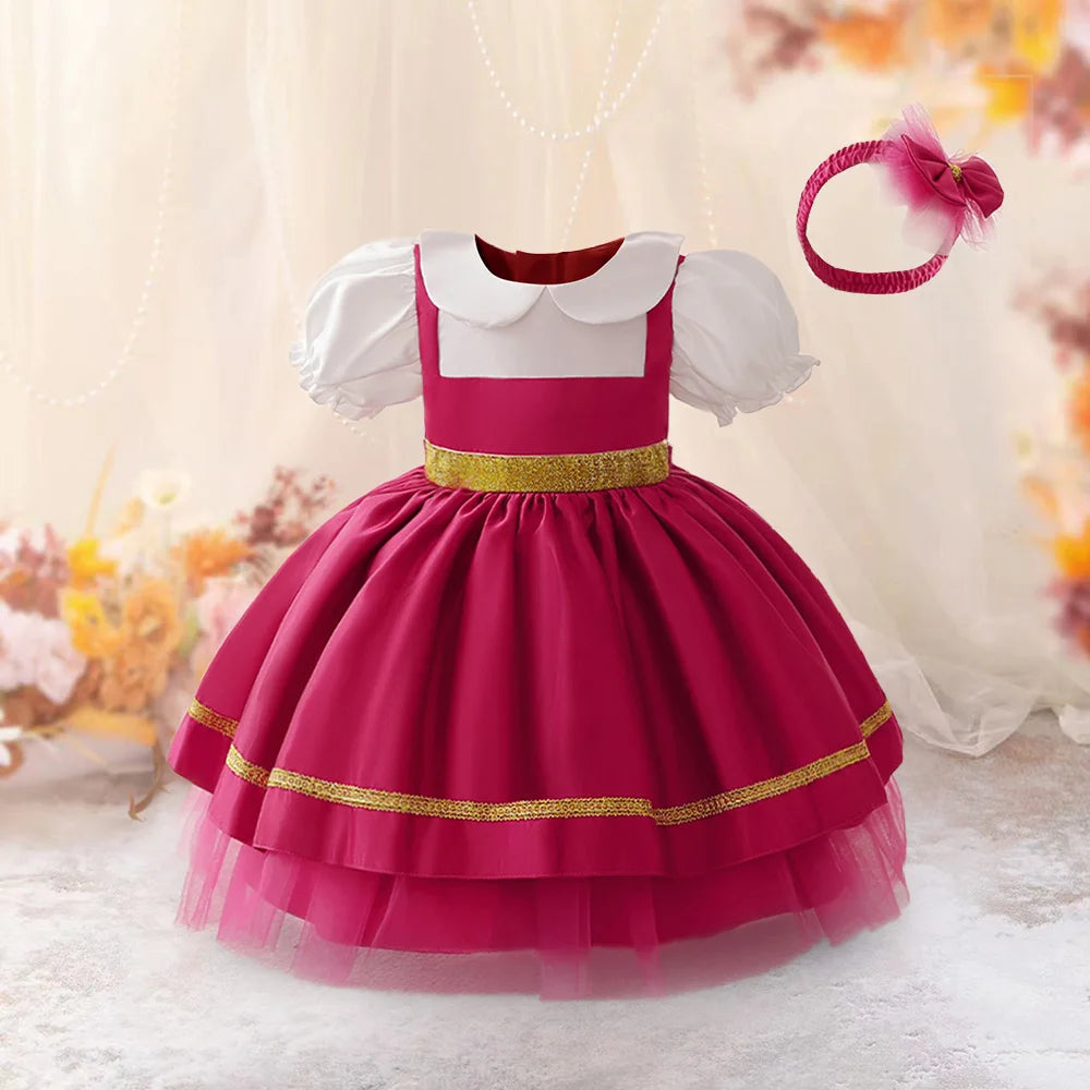 Girls Snow White Princess Dresses Kid Cosplay Spider Alice Gown Girl Halloween New Costume Children Formal Birthday Party Dress