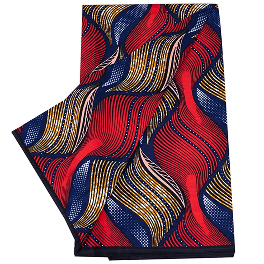 VeritableWax  African Fabric Ankara African Real Wax Prints Cotton Fabric Diamond Pattern High Quality For Party Dress A-54