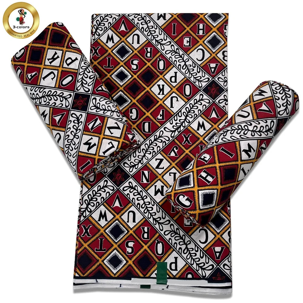 Factory Price Ankara Wax Fabric Guaranteed Veritable African Real Print Wax Fabric 100% Cotton Ghana Style Soft Pagne Sewing