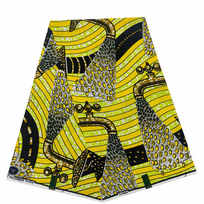 Veritable Dutch Super-W Guaranteed Super Real Wax Print Fabric Hollandais Pagne Africa Dress 100% Cotton Wax Pagne Tissu VL15679