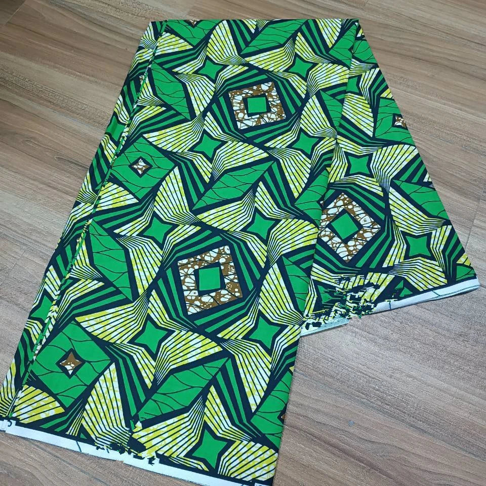 Most popular Veritable African Wax Real Fabric 100% cotton Ghana Nigeria Style 6 yards High Quality Ankara Prints wax Material