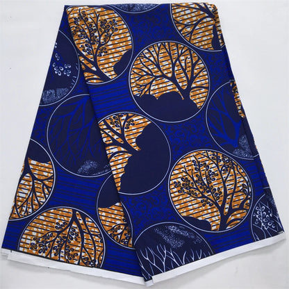 African Wax Fabric 2024 High Quality Nigeria Ankara Wax Fabric Ghana Style Print For Women DIY Cloth Dresses Sewing Materials