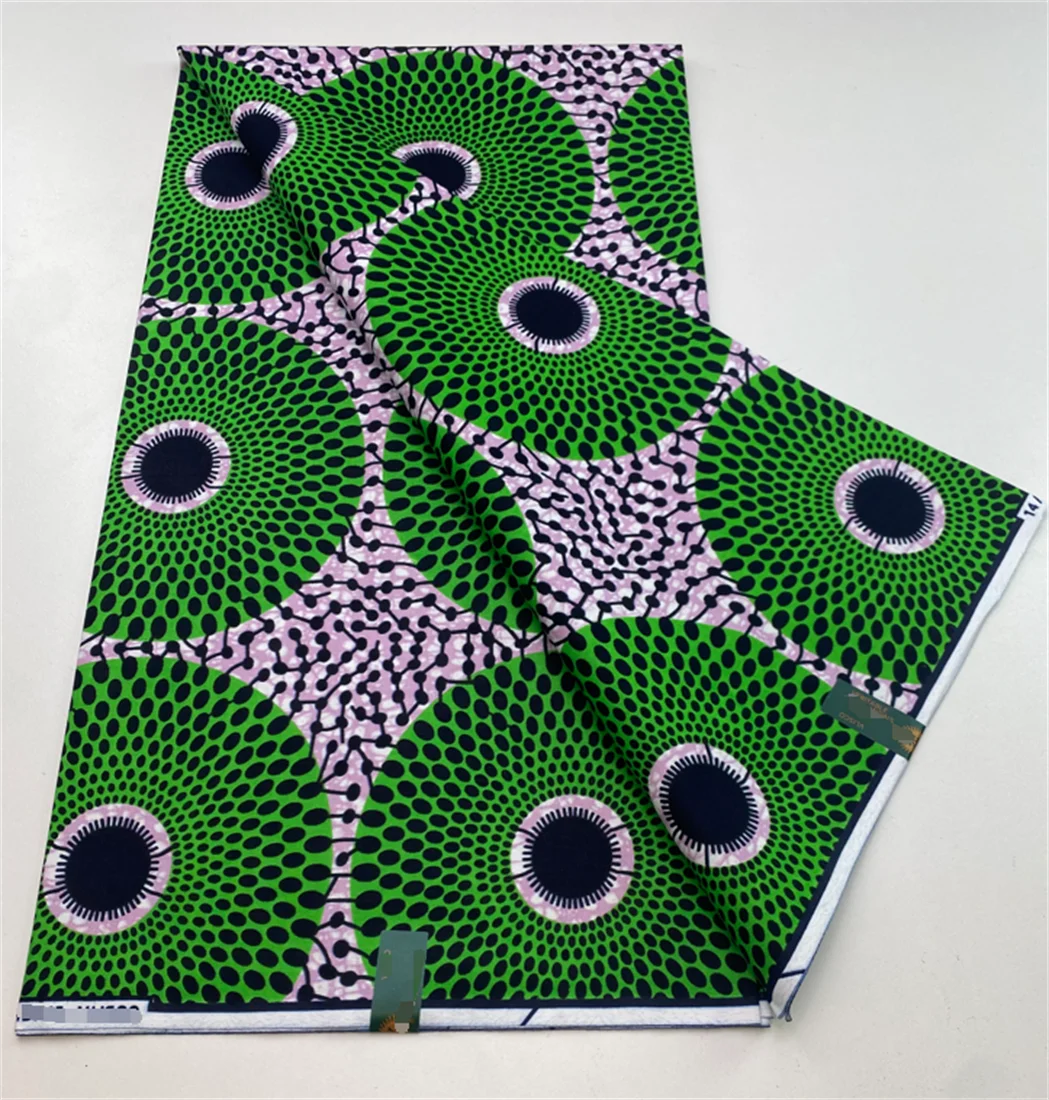 2024 African Real Wax Prints Fabric Nigerian Ankara Fashion Ghana 100% Cotton Veritable Guaranteed Original  Sewing Material