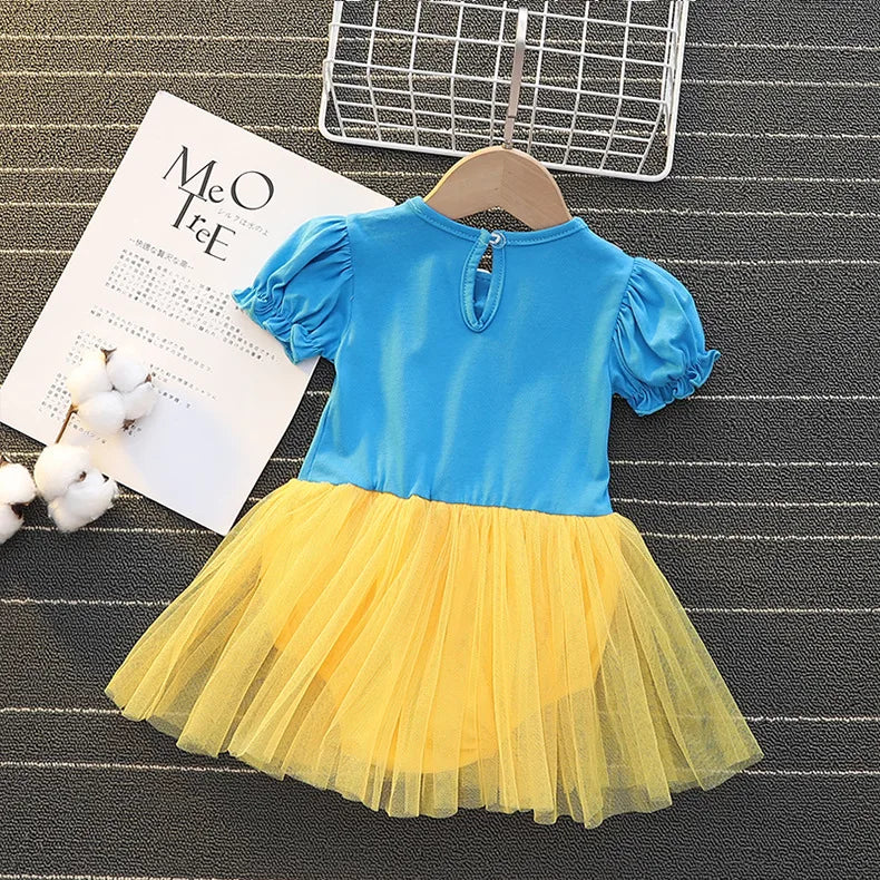 Baby Girls Princess Romper Bodysuit Headband 2pcs Elsa Anna Snow White Mermaid Bell Costumes Newborn Jumpsuits Tulle Bow Rompers