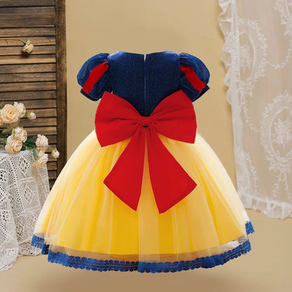 Girls Snow White Princess Dresses Kid Cosplay Spider Alice Gown Girl Halloween New Costume Children Formal Birthday Party Dress