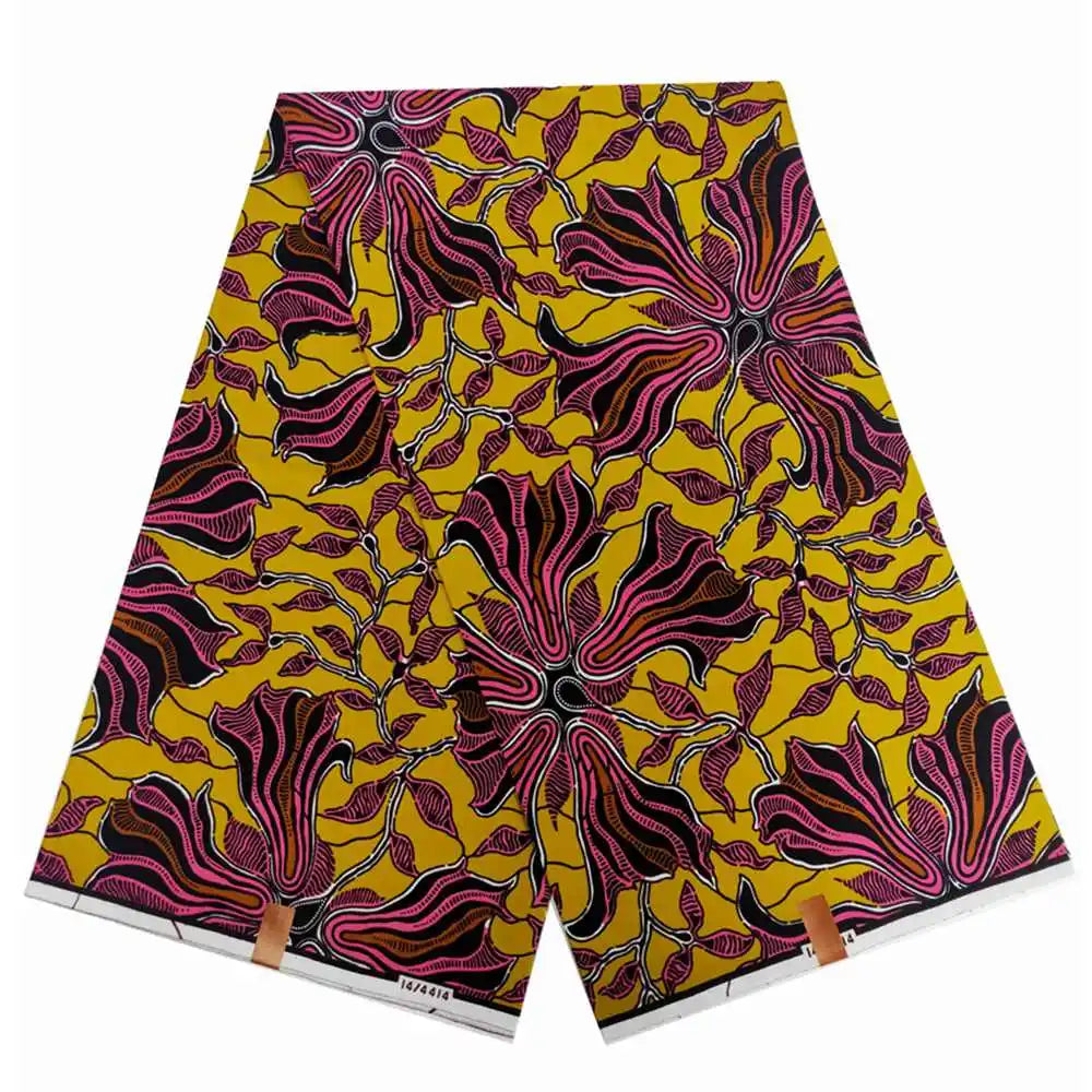 Veritable Super V Real Wax Guaranteed Wax Prints Real Dutch Hollandais Loincloth African Dress 100% Cotton Fabric 6 Yards Batik