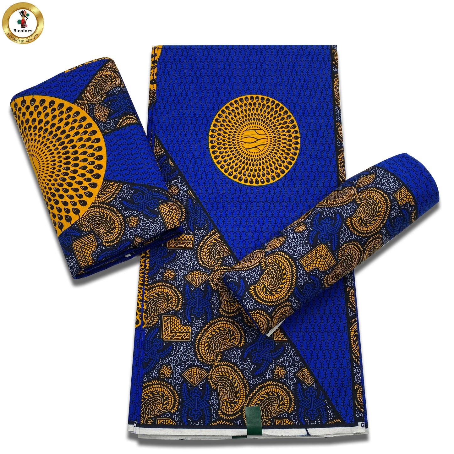 Factory Price Ankara Wax Fabric Guaranteed Veritable African Real Print Wax Fabric 100% Cotton Ghana Style Soft Pagne Sewing