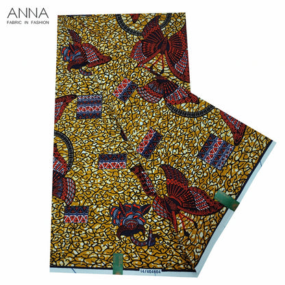 Veritable Wax Ankara Block Prints Batik Fabric African Wax Fabric Nigerian Dutch Hollandais Pagne 100% Cotton For Sewing VL-121