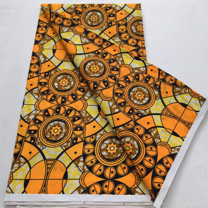 2024 Newest Nigerian Ankara African Polyester Material Wax Fabric DIY Print Sewing Tissu Textile Material For Women Dresses