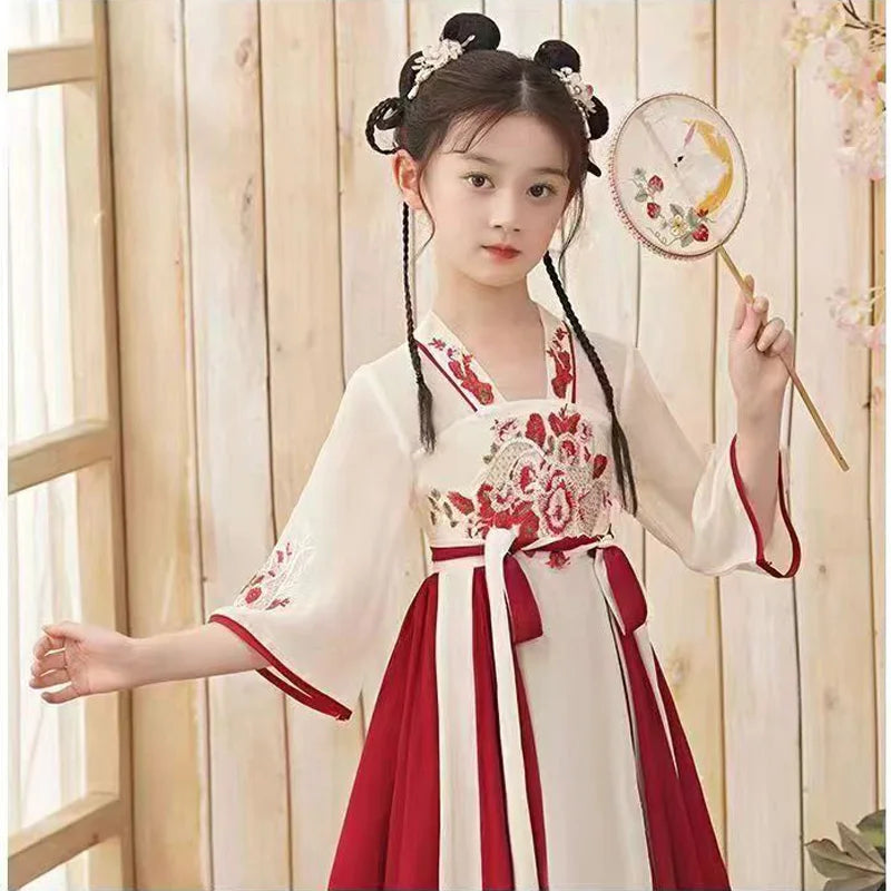 Chinese Hanfu girl's casual dress