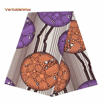 Africa Nigerian Prints Batik Fabric Real Wax Patchwork Sewing Dress Craft Cloth Polyester High Quality Ankara Tissu A-7