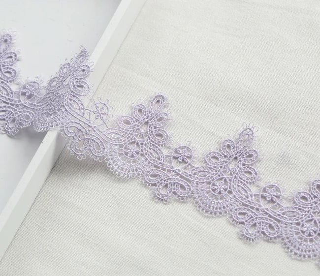 Width:6cm (2.40") High Quality DIY Pendant Handmade Clothing Lace Accessories Water Soluble Embroidery Lace Trims (ss-363)