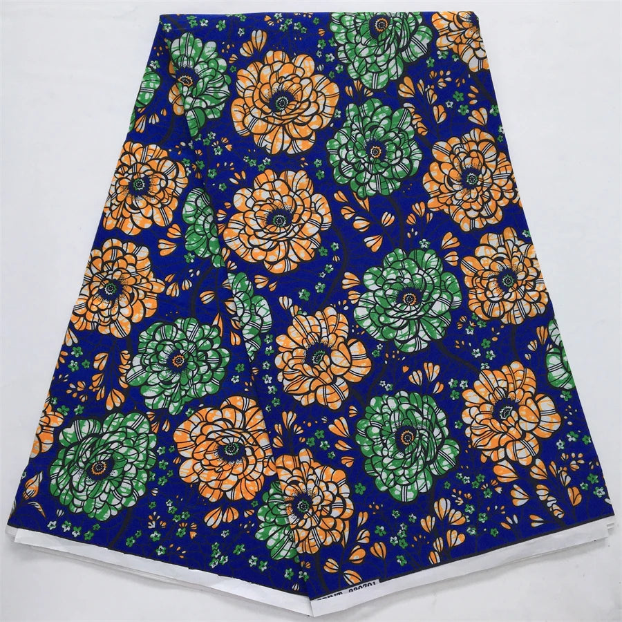 African Wax Fabric 2024 High Quality Nigeria Ankara Wax Fabric Ghana Style Print For Women DIY Cloth Dresses Sewing Materials