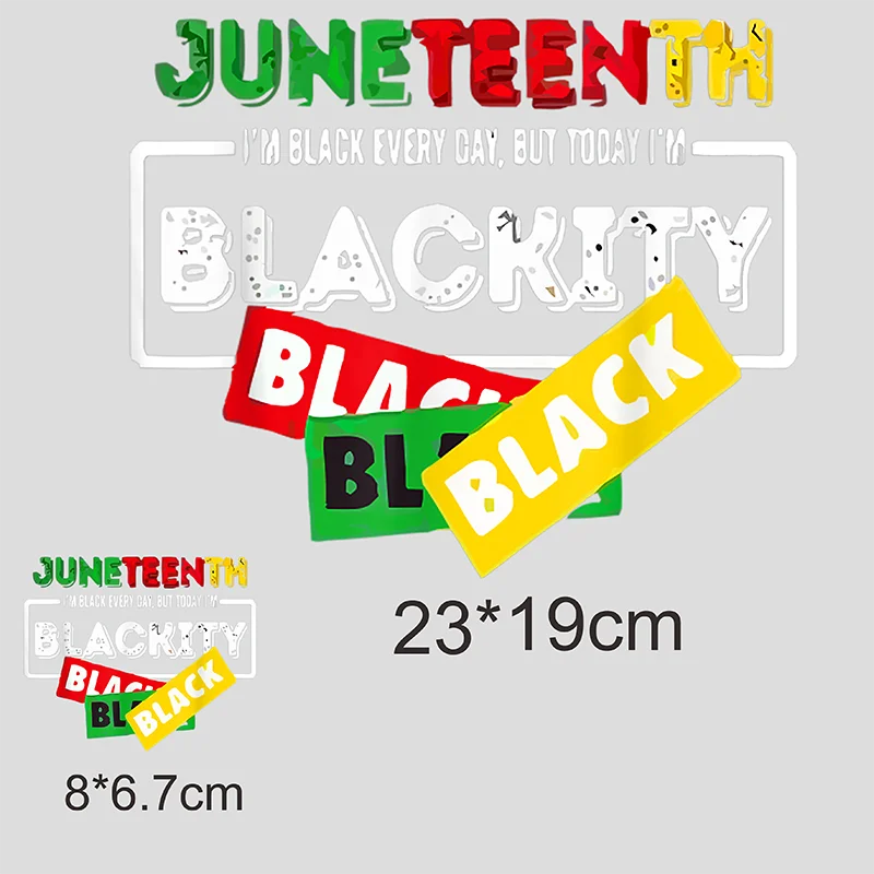 Juneteenth Clothes Iron-on Patches Iron-on Transfers for Clothing Badge T Shirt Printing Sticker Ironing Girl Motif Patch DIY