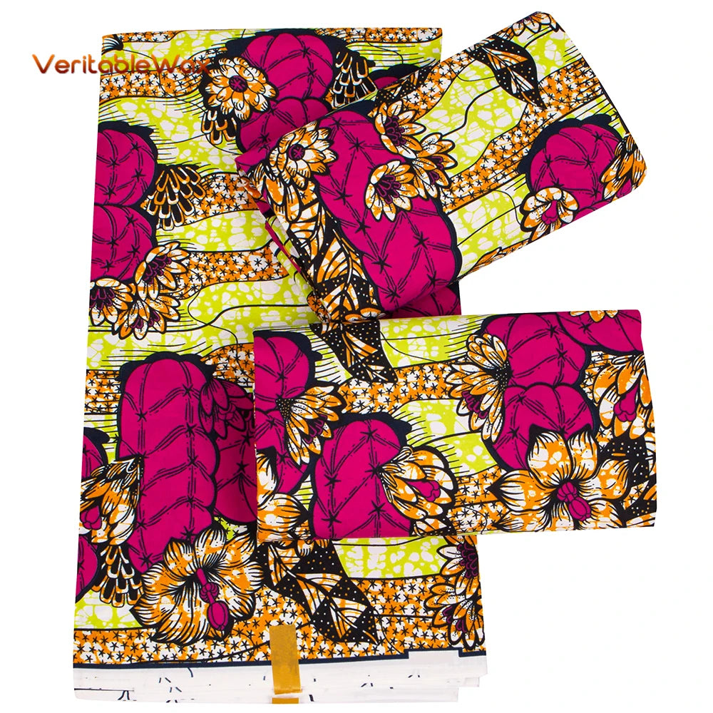 2024 Veritablewax Ankara Africa Prints Batik Wax Fabric African Dress Craft DIY Sewing Textile Polyester Nigeria Tissu N-24