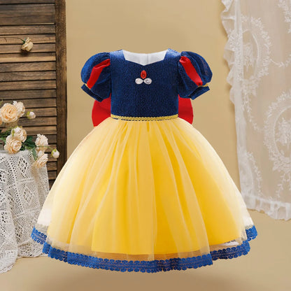 Girls Snow White Princess Dresses Kid Cosplay Spider Alice Gown Girl Halloween New Costume Children Formal Birthday Party Dress