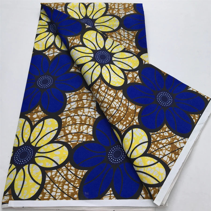 African Wax Fabric Prints 2025 New Arrivals Nigeria Wax Fabric Block Batik Dutch For Women DIY Dresses Cloth Sewing Materials