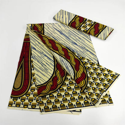 Latest High Quality 100% Cotton Fabric African Ankara Veritable Wax Clothes Ghana African Nigeria Wax 6 Yards For Wedding h32-16