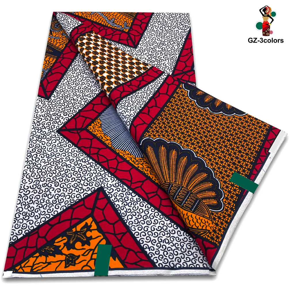 Ankara Wax Fabric High Quality African Wax Print Fabric 100% Cotton Soft Guaranteed Veritable Real Dutch Pagne for Dresses