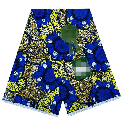 2023 New Hot Sell African Wax Fabric Ankara Wax Prints Fabric Ghana Guaranteed Veritable Wax 6 Yards Wholesale Prices