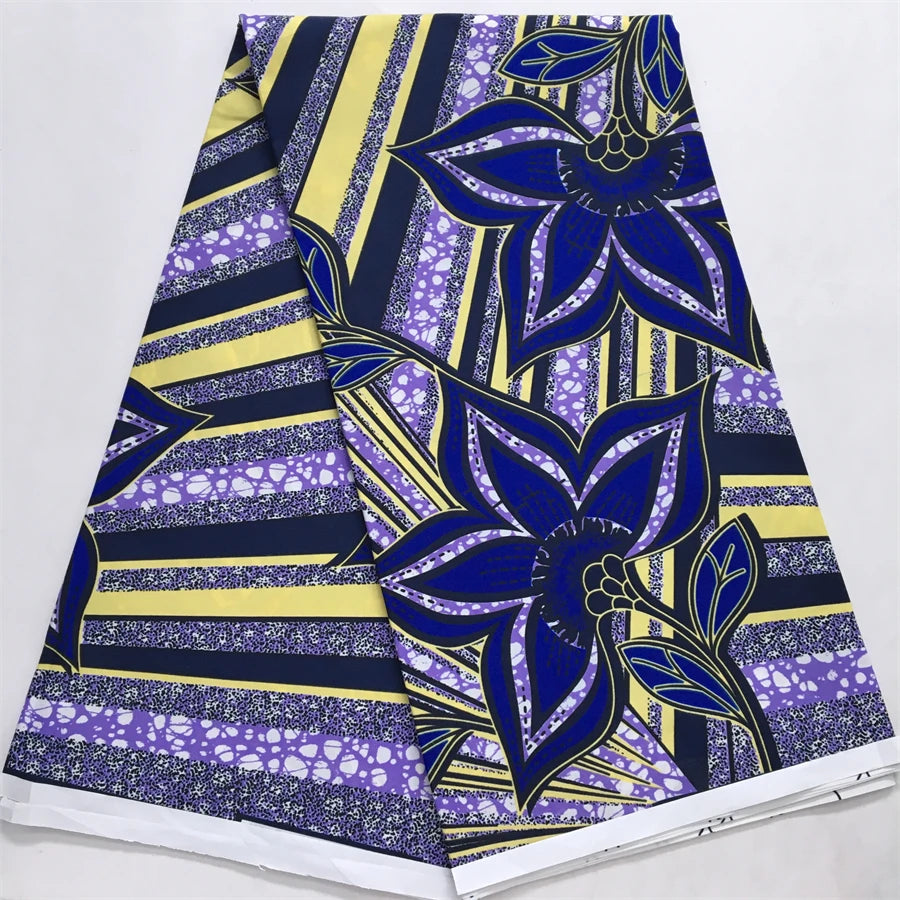 African Wax Fabric 2024 High Quality Nigeria Ankara Wax Fabric Ghana Style Print For Women DIY Cloth Dresses Sewing Materials