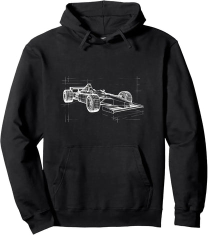 Formula Racing Car Turbo Sports Car Race Fan Pullover Hoodie Print on Demand Hoodies Funny Tops Unisex Autumn Streetwear Tops