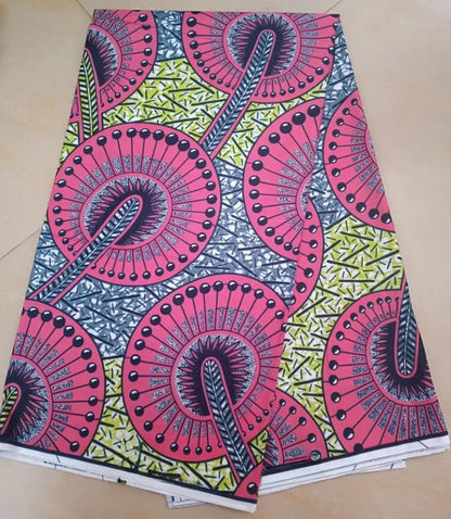 2023 New Hot Sell African Wax Fabric Ankara Wax Prints Fabric Ghana Guaranteed Veritable Wax 6 Yards Wholesale Prices