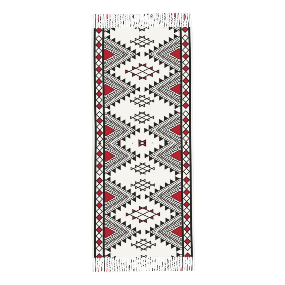 Customized Printed Amazigh Kabyle Jewelry Scarf Women Men Winter Warm Scarves Africa Berber Ethnic Style Shawls Wraps