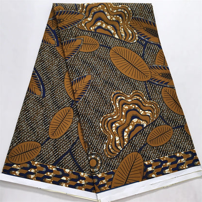 African Wax Fabric 2024 High Quality Nigeria Ankara Wax Fabric Ghana Style Print For Women DIY Cloth Dresses Sewing Materials