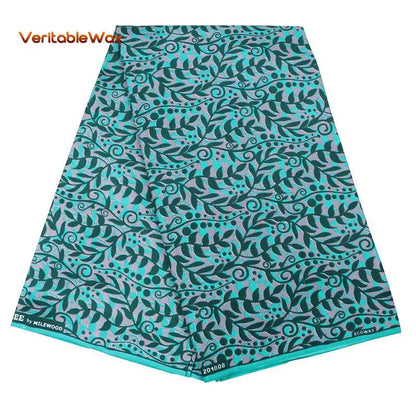 Africa Nigerian Prints Batik Fabric Real Wax Patchwork Sewing Dress Craft Cloth Polyester High Quality Ankara Tissu A-7