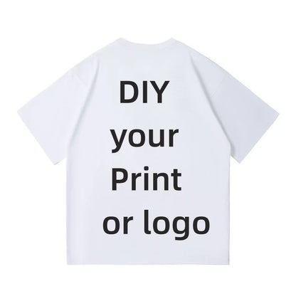 ZAZOMDE 100% Cotton Custom T Shirt Make Your Design Logo Big Size For Men And Women Front Back Both Side Personalized DIY Tshirt