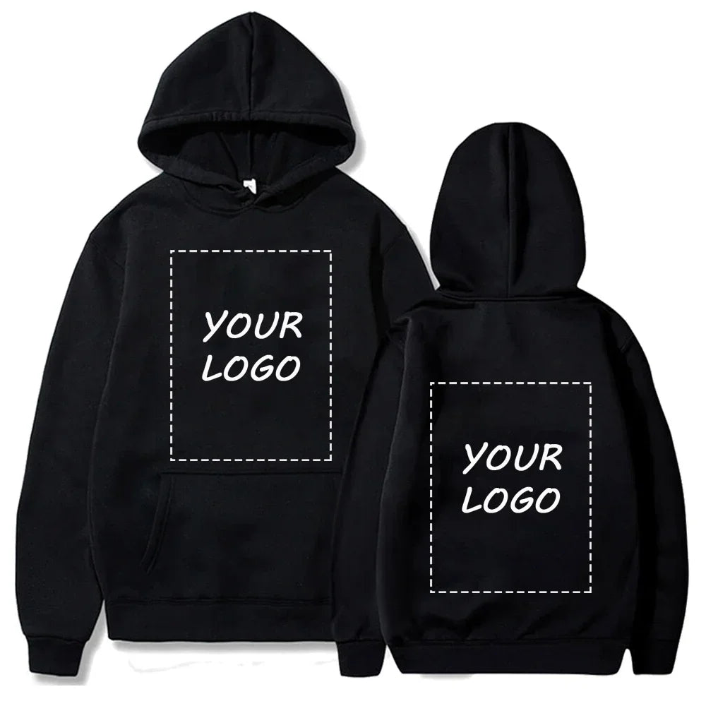 Hot Sale Custom Hoodie Sweatshirts Men Design Your Logo Fleece Hooded Clothes Women Harajuku Outerwear Y2k Size Hoody XS-3XL