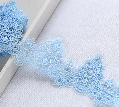 Width:6cm (2.40") High Quality DIY Pendant Handmade Clothing Lace Accessories Water Soluble Embroidery Lace Trims (ss-363)