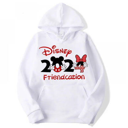 2024 Disney Family Vacation Clothes Fashion Trend Disneyland Travel Hoodies Autumn Long Sleeves Pullover Women Casual Sweatshirt