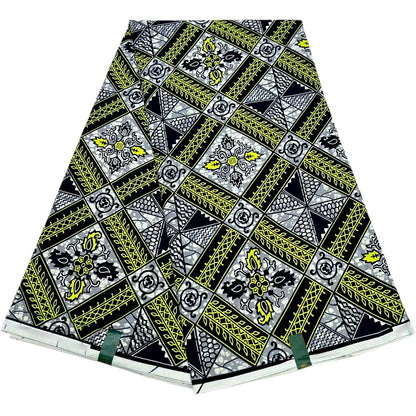 Latest African Wax Prints Fabric Guaranteed Veritable Real Wax Ankara Wax 6Yards African 100% Cotton Fabric For Party Dress