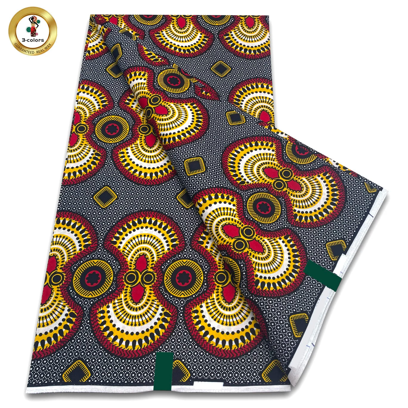 New Arrival High Quality Original 100% Cotton Wax Print Guaranteed Veritable Ankara African Real Wax Fabric Soft Pagne for Dress