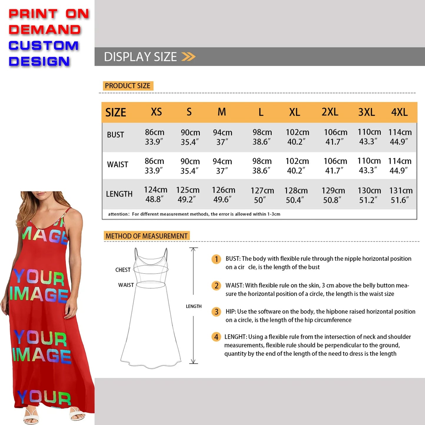 Custom Dress Print On Demand Party Sexy Girls Cartoon Image Design Women Uniforms Matching Clothes Customized DIY Dropshipping