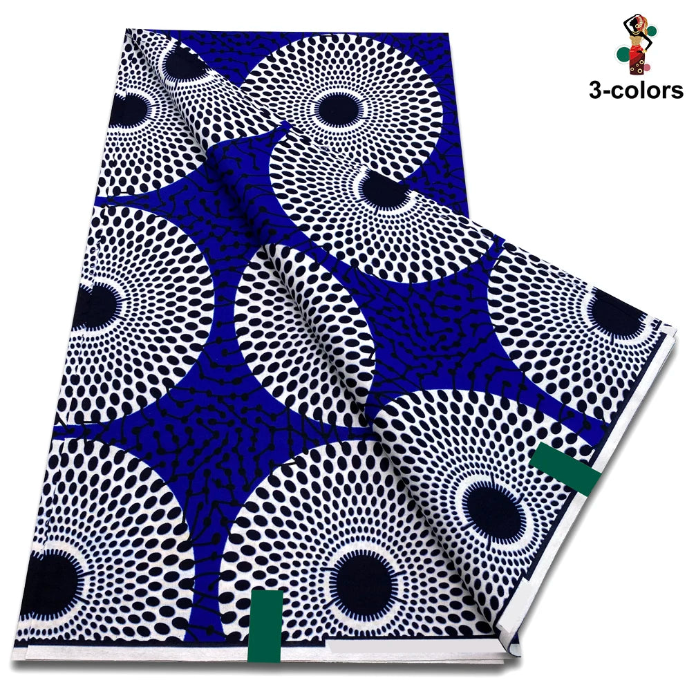 Newest Ankara Wax Fabric High Quality Cotton Wax Print Guaranteed Veritable African Real Wax Fabric Soft Party Dress Diy Pagne