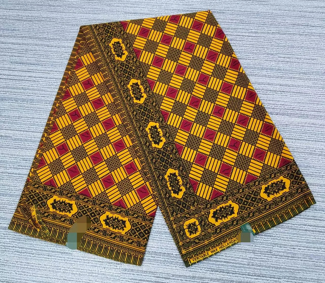 2023 new fashion 100% cotton veritable gold print african real wax fabric ankara wax ghana nigeria style pagne sewing material